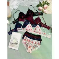 ราคา ชุดชั้นใน หรูหรา 4 แพ็ค ลายริมฝีปาก บราลายลูกไม้ละเอียดอ่อน พร้อมกางเกงชั้นในลูกไม้เข้าชุด (1733067316087326112)