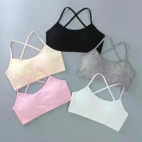 ราคา 1 PC วัยรุ่นเสื้อชุดชั้นในเด็ก Maiden ผ้าฝ้ายนุ่มการฝึกอบรม Bras พัฒนาเด็กกีฬา Bra ชุดชั้นใน 8-16Years (1733991835868300616)