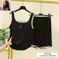 ราคา ชุดนอนฤดูร้อน, Zjcpajamas, ขนาดใหญ่สำหรับผู้หญิง, ชุดเสื้อกั๊กและกางเกงขาสั้น, เหมาะสำหรับ 50-150 กก., จุด Luomandss, น้ำหนัก 150.00 กก., มาใหม่, ชุดกีฬาบาง, เหมาะสำหรับใส่ในบ้าน (1730943079132661780)