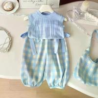 ราคา ชุดฤดูร้อนสำหรับเด็กผู้หญิง, สไตล์ใหม่ 2025, เสื้อกั๊กลายสก๊อตแขนกุดเด็ก, ชุดสองชิ้น, เหมาะสำหรับกีฬา, สำหรับเด็กผู้หญิง เครื่องแบบ ลูกเสือ มัธยม ชุด เนตรนารี ตราสมอ กระโปรง (1731552916379568015)