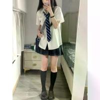 ราคา เสื้อเชิ้ตแขนสั้น สไตล์พื้นฐาน เครื่องแบบ JK Academy JK ปักเสื้อเชิ้ตสีขาว สำหรับผู้หญิง อเนกประสงค์ เสื้อหลวม เหมาะสำหรับโรงเรียน ลินิน พรีเมี่ยม โบว์ หลัง พื้นเมือง เห (1731832537585780587)