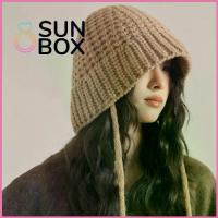 ราคา หมวกไหมพรมถักกันลม แบบผูกเชือก หมวกชาวประมงปีกสั้น หมวกบีนนี่ หมวกเบสนิต สำหรับฤดูใบไม้ร่วงและฤดูหนาว (1734310021615421422)