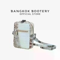ราคา BANGKOK BOOTERY กระเป๋าสะพายข้าง Austin หนังจระเข้ส่วนท้อง Matte Crocodile Belly หนังแท้ (1732699392758285454)