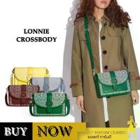 ราคา COACH กระเป๋าสะพายข้าง ของเเท้ 100% C8307 LONNIE CROSSBODY IN SIGNATURE JACQUARD (1734157452934743867)