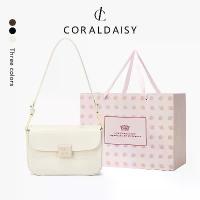 ราคา [พร้อมส่ง] CORALDAISY กระเป๋าผู้หญิง 2025 ใหม่ กระเป๋าสะพายข้าง กระเป๋าสะพายไหล่มีฝาปิด กระเป๋าใต้วงแขนสีพื้น (1734190499960096337)