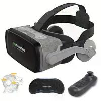 ราคา ชุดหูฟังความเป็นจริงเสมือน VR SHINECON ขนาด 6.7" สูงสุด 4K ดีไซน์สามมิติ 3D เลนส์ออปติคอลรอบทิศทาง 360° กล้องส่องทางไกล แว่นตา VR น้ำหนักเบาสีดำ พร้อมทัชแพดและแจ็คเสียง 2.0 มม. ส (1731231167687263901)