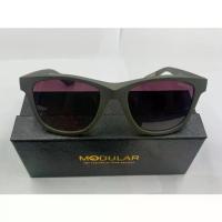 ราคา แว่นตา Modular กรอบสีเขียวด้าน เลนส์สีชาเข้ม (1730208438602205921)