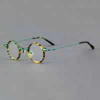 ราคา แว่นตา กรอบกลม วัสดุอะซิเตท ขนาดเล็ก เบามาก สำหรับผู้ชายและผู้หญิง 5813 แว่นตาออปติคอลทรงกลม (1730726194644617358)