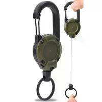 ราคา Retractable Heavy Duty ดึง Reel Carabiner พวงกุญแจ Strong เหล็กลวดเชือกหัวเข็มขัดฤดูใบไม้ผลิ Key แหวนกลางแจ้ง Sporty พวงกุญแจเครื่องมือ (1734378313929230188)