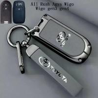 ราคา สําหรับ Toyota Rush 2024 2023 ใหม่ Raize Veloz Wigo 2024 Wigo gen4 gen3 ฝาครอบกุญแจรีโมทหนังโลหะผสมสังกะสี Fob Shell พวงกุญแจ (1734329971179358206)