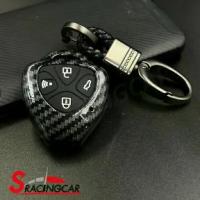 ราคา พวงกุญแจ รถยนต์พวงกุญแจ กรอบ เคฟล่าเงา เคสกุญแจรถ ปลอกกุญแจ รถยนต์ TOYOTA Vigo Innova Fortuner Altis Camry แบบ 4ปุ่ม (1734106720905233555)