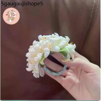 ราคา ยางรัดผม เครื่องประดับผม ดอกปีบครึ่งวง (1733957673098970977)