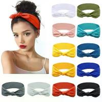 ราคา ที่คาดผมหูกระต่ายน่ารักสำหรับผู้หญิง ยางรัดผมแบบโบว์ ที่คาดผมหูกระต่าย ผ้าโพกหัวโยคะ แบนด้าน่า อุปกรณ์เสริมผม ยางรัดผม (1734330659676521571)