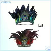 ราคา [ส่งฟรี] ASIDUN มงกุฎขนนก ขนนก headbands ชุดนกยูงแต่งกาย พร้อมสายรัด ที่คาดผมอินเดีย มงกุฎของอินเดีย ที่คาดผม การแสดงการเต้นรำ (1733374738229659632)