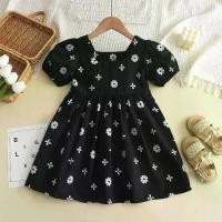 ราคา ชุดเดรสแขนสั้นลายดอกไม้ฤดูร้อนใหม่สำหรับเด็กผู้หญิง ชุดเดรสสีดำเล็กๆ แฟชั่นเด็ก ชุดฤดูร้อนสำหรับเด็ก (1733864797669721387)