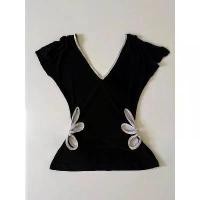 ราคา เสื้อยืดแขนกุดวินเทจ แฟชั่นวินเทจ ดีไซน์กลวง คอวี สำหรับผู้หญิง เสื้อสั้น เหมาะสำหรับฤดูร้อน 2025 สไตล์ Ins (1732215376020407522)