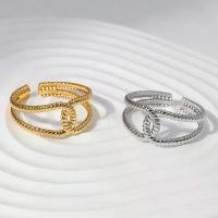 ราคา แหวนเปิดเหล็กไทเทเนียมสำหรับผู้หญิง สไตล์เรียบง่ายและมินิมอล แหวนโลหะ แฟชั่นวินเทจ เครื่องประดับผู้หญิงสแตนเลส (1733740242194957397)