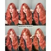 ราคา วิกผม รุ่น MAMAVIP01 วิกผมยาวดัดลอนมาม่าสีส้มหน้าม้าแบบดัด (1733435495469450336)