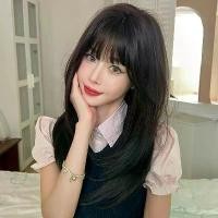 ราคา วิกผม รุ่น LILA สีน้ำตาลธรรมชาติ วิกผมยาวกำลังดีมีหน้าม้าปลายสไลด์ 55 cm. (1733796627805603289)