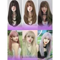 ราคา วิกผม วิกผมยาว60CM วิกสวยมากตามภาพผมนิ่มเหมือนจริง สินค้าขายงานแท้ สวยจริงรีวิวจริง แถมเน็กคลุมกับหวีฟรี วิกผมตามภาพพร้อมส่งในไทยค่ะ (1734371683358246697)