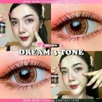 ราคา Dream 3 tone brown คอนแทคเลนส์ ยี่ห้อ wink สายตาปกติ ตาหวาน (1730408316689222028)