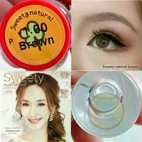 ราคา Sweety Natural มินิ ธรรมชาติ สีน้ำตาล Pitchy Contact Lens คอนแทคเลนส์ Bigeyes ลายฮิต mini ลายในตำนาน (1730812306587814187)