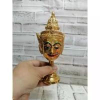 ราคา ✵เทพประจำวัน พระเกตุ พร้อมฐานปิดทอง ขนาดกลาง 4 นิ้ว เรซิ่น ทองเค งานสวย หัวโขน เศียรครู เศียรเทพ ของที่ระลึก❊ (1733674897766319210)