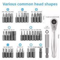 ราคา ชุดไขควงรูปทรงพิเศษ ไขควงวงล้ออเนกประสงค์ หัวแบน ไขควง Phillips Torx Hex พร้อมดอกไขควง (1732889220595156523)