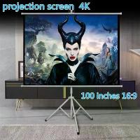 ราคา จัดส่งจากประเทศไทย จอโปรเจคเตอร์ 100 นิ้ว 16:9 พร้อม ขาตั้ง 3 ขา จอแขวนมือดึง จอ โปรเจคเตอร์ จอรับภาพโปรเจคเตอร์ พกพา ภาพสด คมชัด จอรับภาพ แบบตั้งพื้น Tripod Projector (1732313614884112367)