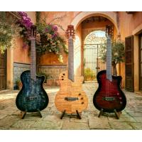 ราคา Cordoba Stage Guitar กีตาร์ไฟฟ้า กีตาร์ไฮบริดไนล่อนทรง Hollow Body พร้อมกระเป๋า สี Edge Burst (1729654776178051134)