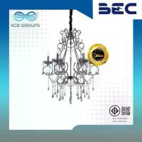 ราคา BEC โคมไฟช่อ SJ6121-6P โคมไฟแขวนเพดาน โคมไฟแชนเดอเลียร์ ขั้ว E14 ขนาด 58x58x72 ซม. น้ำหนัก 2.6 กก. ผลิตจากโลหะชุบสีดำ ระย้าคริสตัลเจียระไนจากแก้ว ให้แสงสะท้อน 7 สี (1733361730386691073)