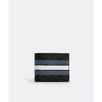 ราคา Coach CW385 3-In-1 Wallet In Signature Canvas With Varsity Stripe (5 WTC) กระเป๋าสตางค์ผู้ชาย สี Charcoal/Denim/Chalk (1733187036176549577)