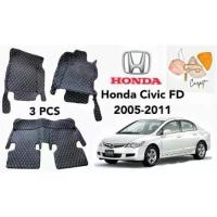 ราคา car_carpet พรมปูพื้นเข้ารูปรถยนต์ Honda Civic FD ปี2005-2011 3PCS ( หนังแท้PU 10 สี ) พรมปูพื้นรถยนต์ พรมรถยนต์ (1733215095519413493)