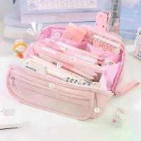 ราคา กระเป๋าดินสอหลายชั้น ความจุมาก กระเป๋านักเรียน กระเป๋าใส่ปากกาขนาดใหญ่ 9 กริด ซิป กระเป๋าดินสอ เครื่องเขียน เหมาะสำหรับนักเรียน อุปกรณ์การเรียน (1730495093313538523)