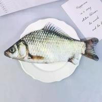 ราคา กระเป๋าดินสอรูปปลาครูเชียนแบบสมจริง กระเป๋าเครื่องสำอาง/กระเป๋าใส่ปากกา พร้อมซิป เหมาะสำหรับกลับไปเรียน ปากกา/ดินสอ/อุปกรณ์การเรียน (1734215989799453987)