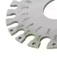 ราคา แผ่นวัดความหนา MAO สแตนเลส 0-36 รอบ AWG SWG เกจวัดเส้นผ่านศูนย์กลาง แผ่นวัดสำหรับช่างโลหะ ไม้บรรทัด (1733902350281443057)