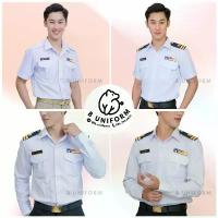 ราคา [เสื้อ] ชุดพนักงานราชการ ชุดพนักงานรัฐวิสาหกิจ ครูเอกชน การยาง การรถไฟ ผู้ชาย แขนสั้น/แขนยาว (มีกระเป๋า2แบบ) (1734431294000956993)