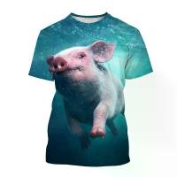 ราคา เสื้อยืดผู้ชายพิมพ์ลาย 3D รูปหมูเล่นกีตาร์ ลายสัตว์ฤดูร้อนสนุกสนาน คอกลม แขนสั้น สวมใส่สบาย เสื้อยืดเด็ก เสื้อ MOTO (1734394034874844198)