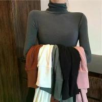 ราคา เสื้อคอเต่าสีพื้นสำหรับผู้หญิง รุ่นปี 202500 สไตล์เกาหลี แมตช์กับอินเทอร์เน็ตเซเลบ เสื้อผ้าฤดูใบไม้ร่วงและฤดูหนาว แขนยาว เสื้อยืดแฟชั่นทรงเข้ารูป เสื้อเชิ้ต ลายสก๊อต ผ้าฝ้าย ผู้หญิง เสื้อ ผ้า (1733657