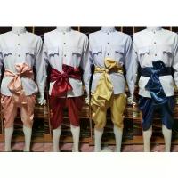 ราคา ชุดไทยผู้ชาย ชุดไทยเพื่อนเจ้าบ่าว ชุดราชประแตน (3ชิ้น เสื้อ+โจง+ผ้าคาด) คําแนะนําการขายที่ร้อนแรงในเดือนนี้ (1732745711617607533)