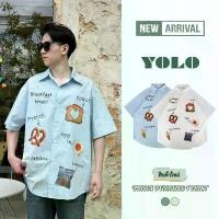 ราคา YOLOเสื้อเชิ้ต OVERSIZE เสื้อเชิ้ตแขนสั้น เนื้อผ้าดี ใส่สบาย เสื้อพิมพ์ลลายการ์ตูน น่ารักๆ Y181 คําแนะนําการขายที่ร้อนแรงในเดือนนี้ กางเกงใน boocon (1733417404496774775)