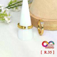 ราคา แหวน สแตนเลส ประดับเพชร [ R.35 ]#ร้านไทย#168 Infinityshop (1734395397800232917)