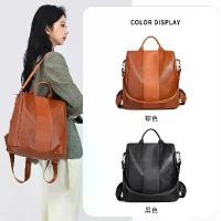ราคา กระเป๋าเป้ผู้หญิงสีพื้น สไตล์แฟชั่นเรียบง่าย กระเป๋าหนังอเนกประสงค์ เหมาะสำหรับกีฬาและกิจกรรมกลางแจ้ง ใช้ได้ทั้งแบบสะพายหลังหรือถือมือ ความจุขนาดใหญ่ เป้สะพายหลัง กระเป๋า สะพาย ไป โรงเรียน (1734285866