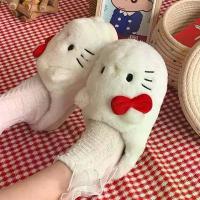 ราคา รองเท้าแตะผ้าฝ้าย หญิง แมวคิตตี้ ในร่ม ฤดูหนาว อบอุ่น น่ารัก คิตตี้ บ้าน กันลื่น ตุ๊กตา รองเท้าแตะพ่อแม่ลูก มีขนเฟอร์ (1731148443144063708)