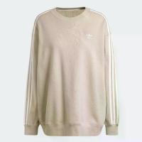 ราคา adidas ไลฟ์สไตล์ เสื้อวอร์มทรงโอเวอร์ไซส์ Adicolor Classics ผู้หญิง สีเบจ IK6606 (1732197079532866323)