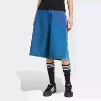 ราคา adidas Lifestyle FIREBIRD JORTS DENIM Women Blue KD2915 (1734087931120551699)