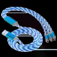 ราคา สาย USB 3 in 1 สำหรับ iPhone สายชาร์จเร็ว สำหรับโทรศัพท์ Android แบบ C xiaomi huawei Samsung สายชาร์จสำหรับ iPad (1734309727144806132)