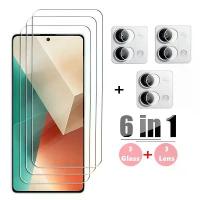 ราคา 6in1 สำหรับ Xiaomi Redmi Note 13 5G กระจกนิรภัย กระจกหน้าจอ Redmi Note 13 Pro ฟิล์มป้องกันเลนส์ Redmi Note 13 Pro (1734317281180485485)