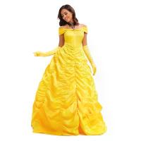 ราคา ชุดคอสเพลย์เจ้าหญิงเบลล์จากภาพยนตร์ Beauty and the Beast ชุดเจ้าหญิงเบลล์สีเหลืองสำหรับผู้หญิง (1733709571792537575)
