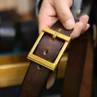 ราคา King Leather เข็มขัดหนังวัวแท้ นำเข้าจากอิตาลี Genuine Leather Belt Made in Italy IT-10 (1734387541279540476)